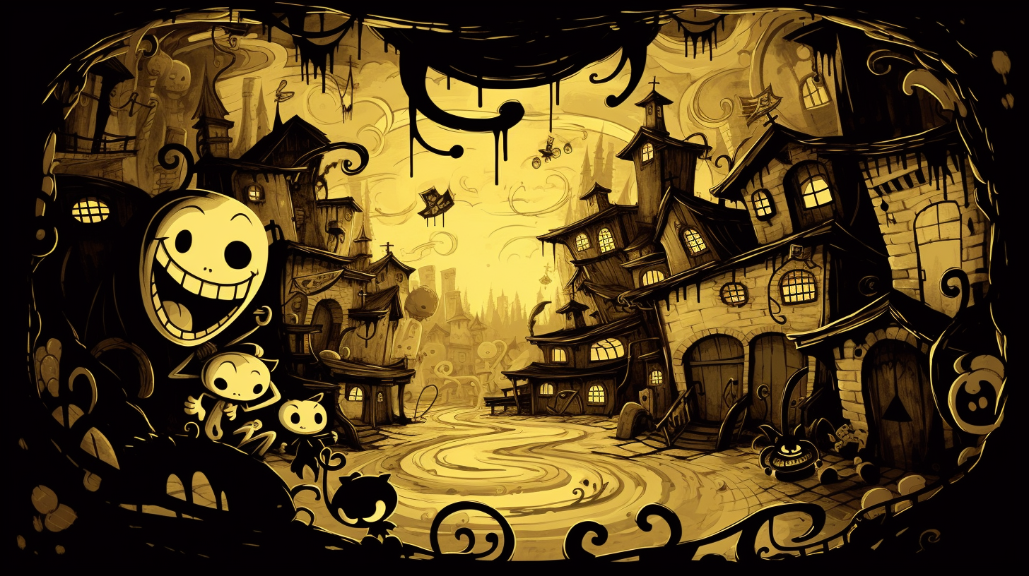 Funny Bendy and the Ink Machine YouTube Background