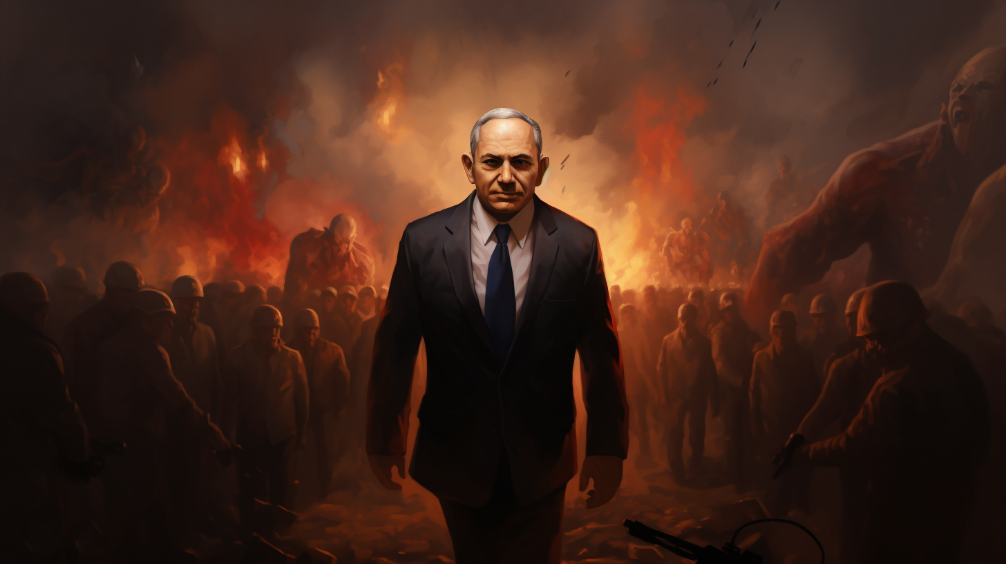 Benjamin Netanyahu faces dangerous crowd during war