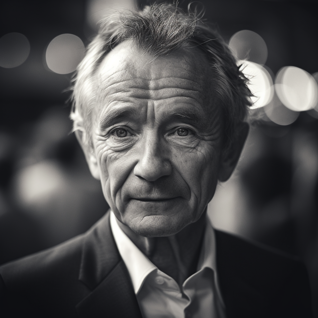 Billionaire Bernard Arnault Portrait Bokeh