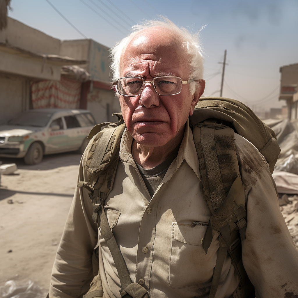 Bernie Sanders in Fallujah Photo