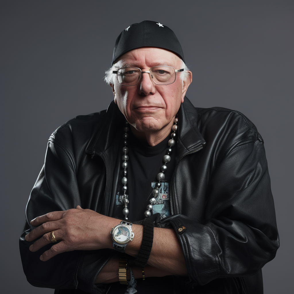 Bernie Sanders Gangster Hip Hop