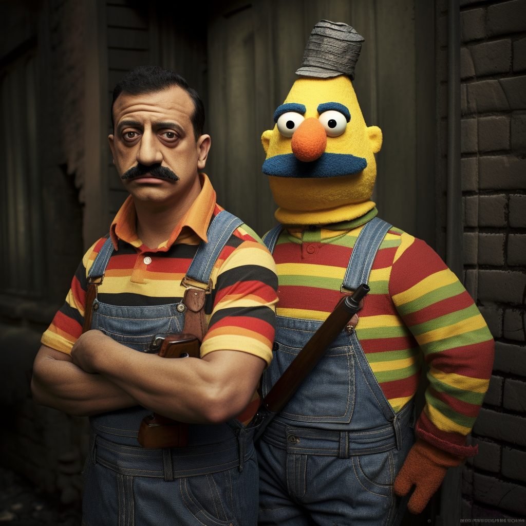 Bert and Ernie real men photo