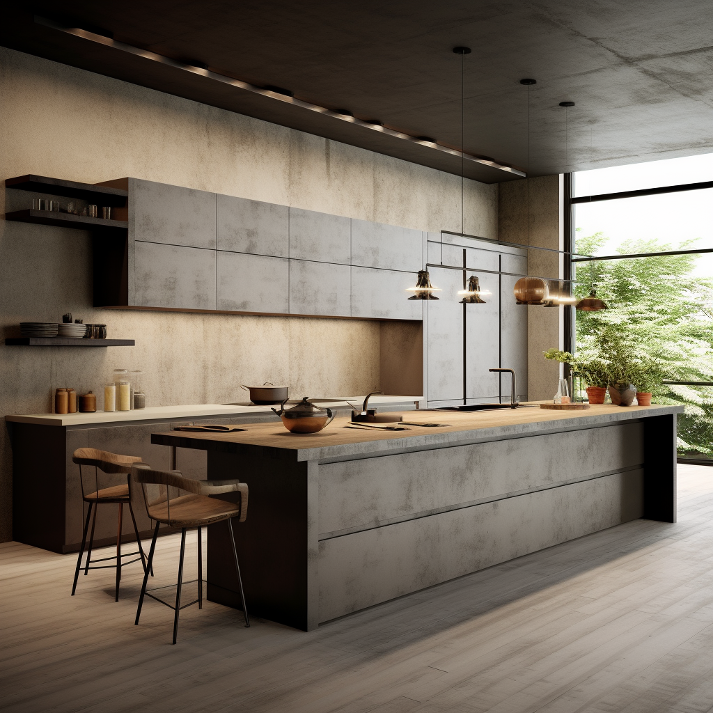 Stylish Beton Modern Kitchen Design