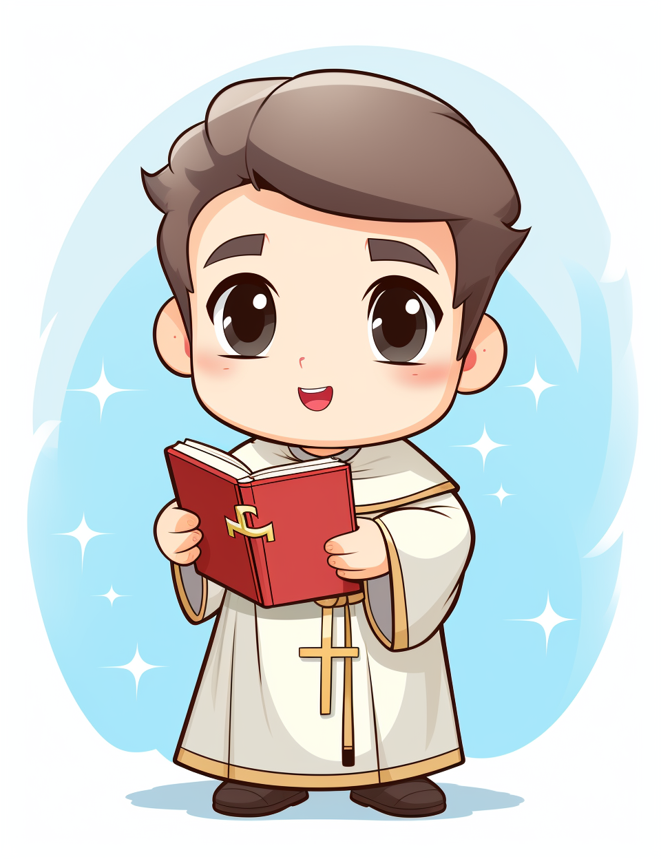 Cute Bible Character: Saint Thomas Aquinas