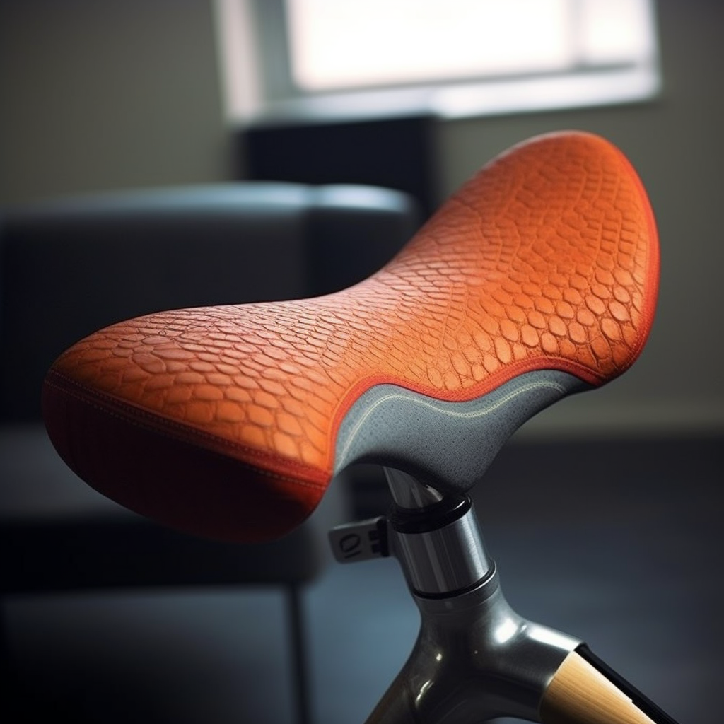 Bicycle saddle shaped like a couch for comfortable cycling