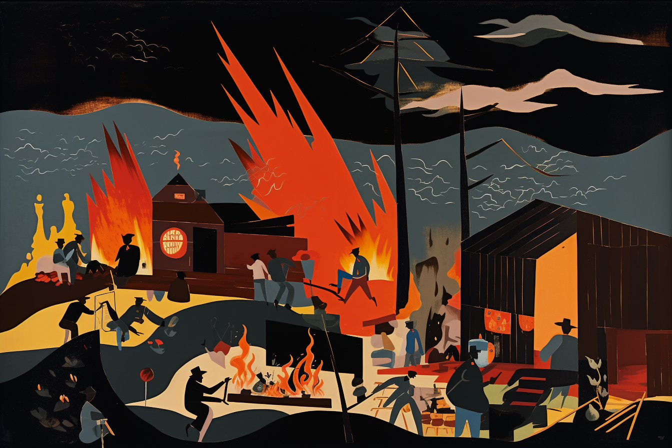 Bidebarble by Jacob Lawrence artwork