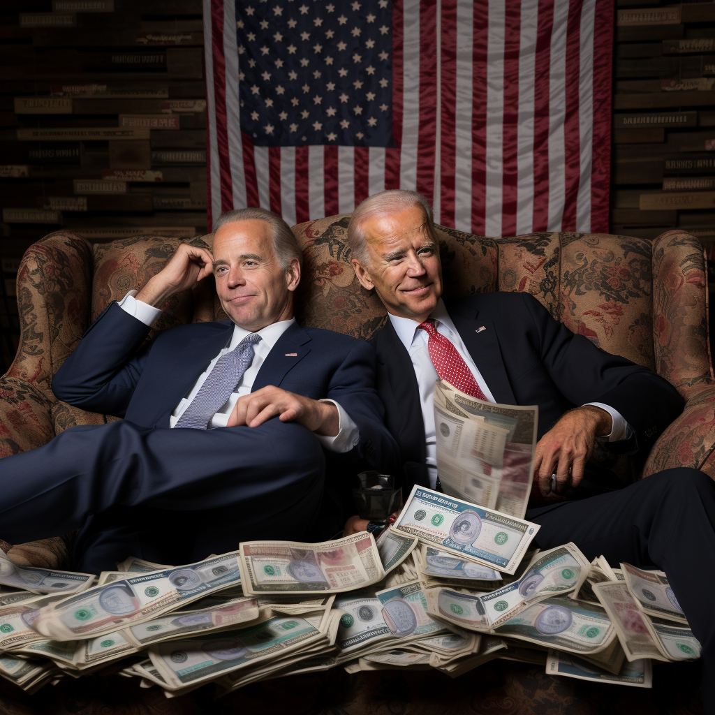 Joe and Hunter Biden relaxing on cash