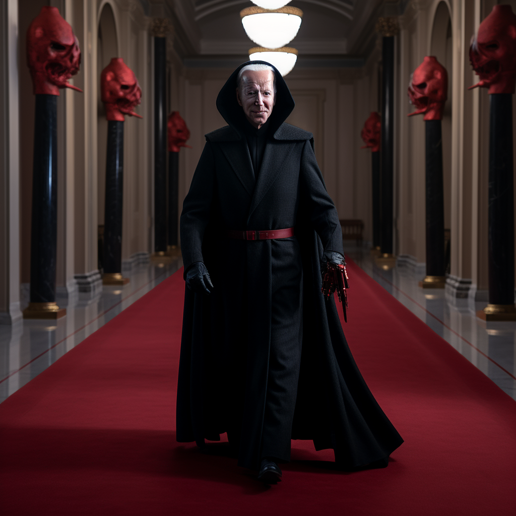 Biden as a Sith Lord in the White House