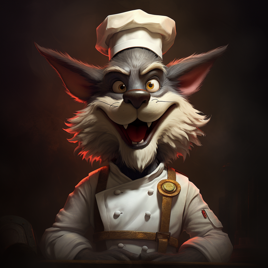 Big Bad Wolf Chef Hat