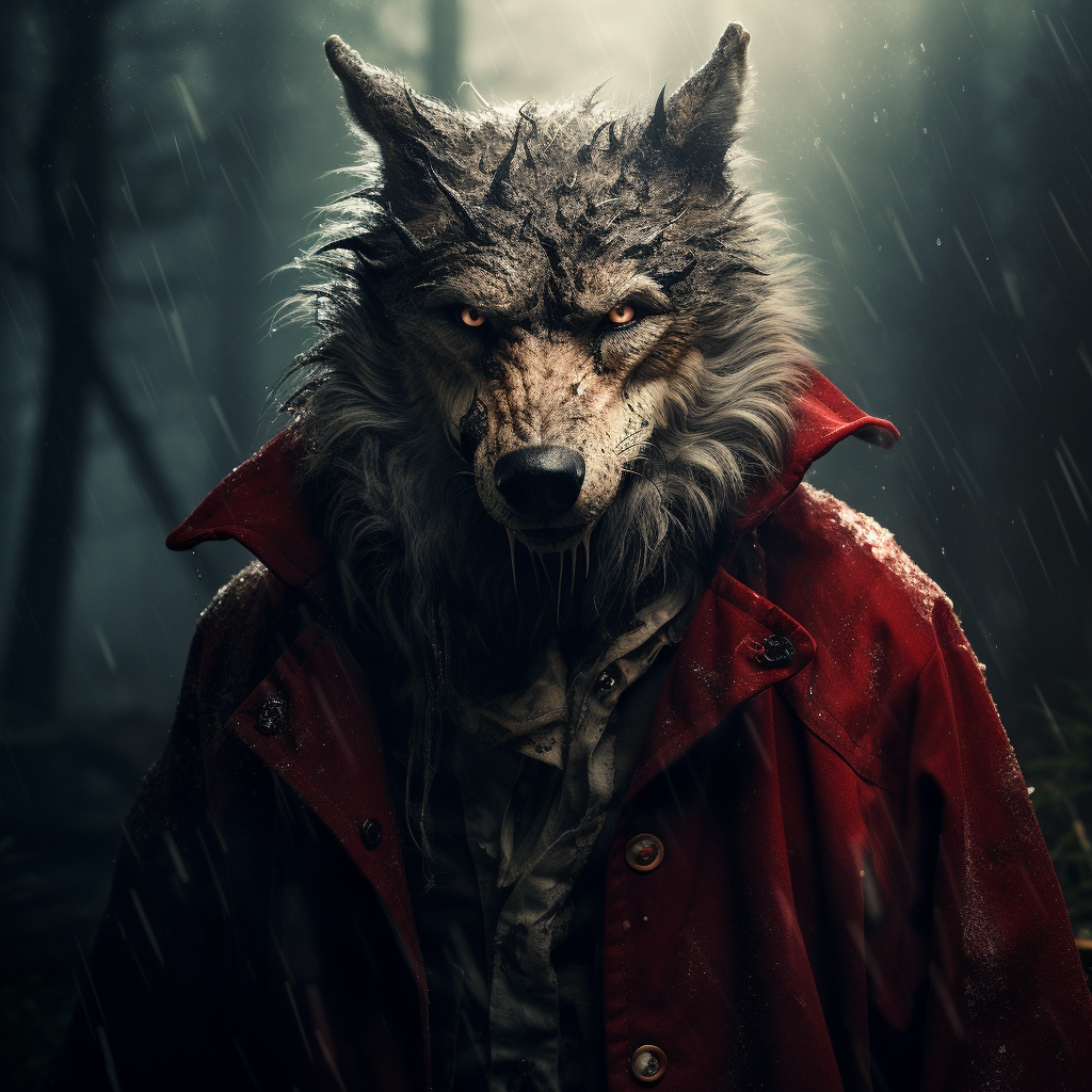 Big Bad Wolf in Forest