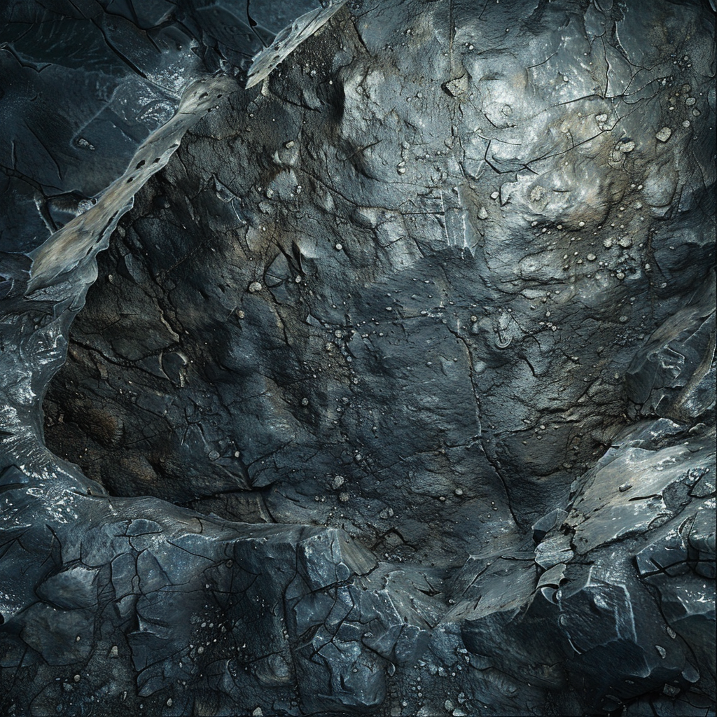 Dark cave top view 3D