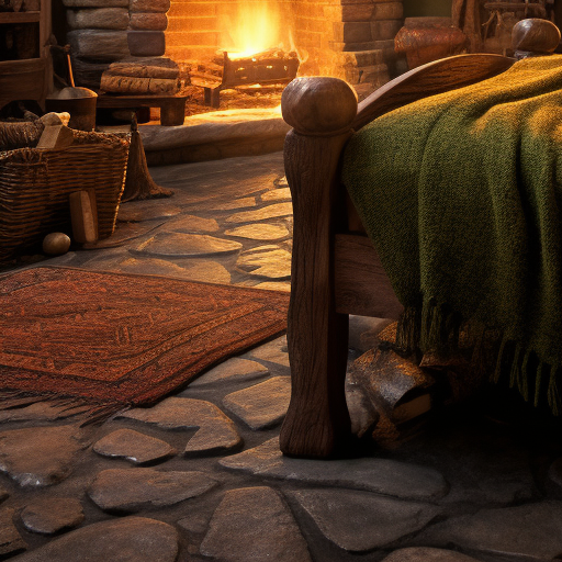 Cozy Bilbo Baggins' bedroom retreat