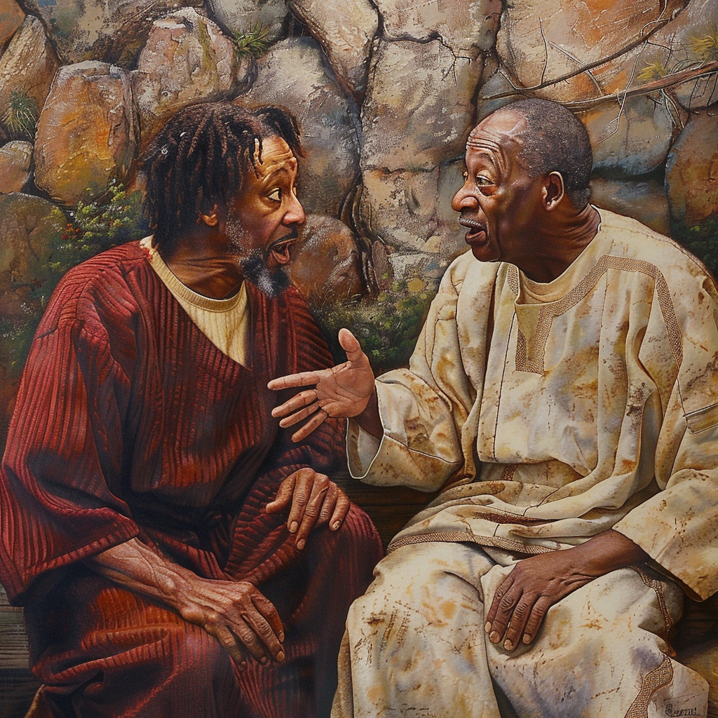 Bill Cosby argues with Jesus