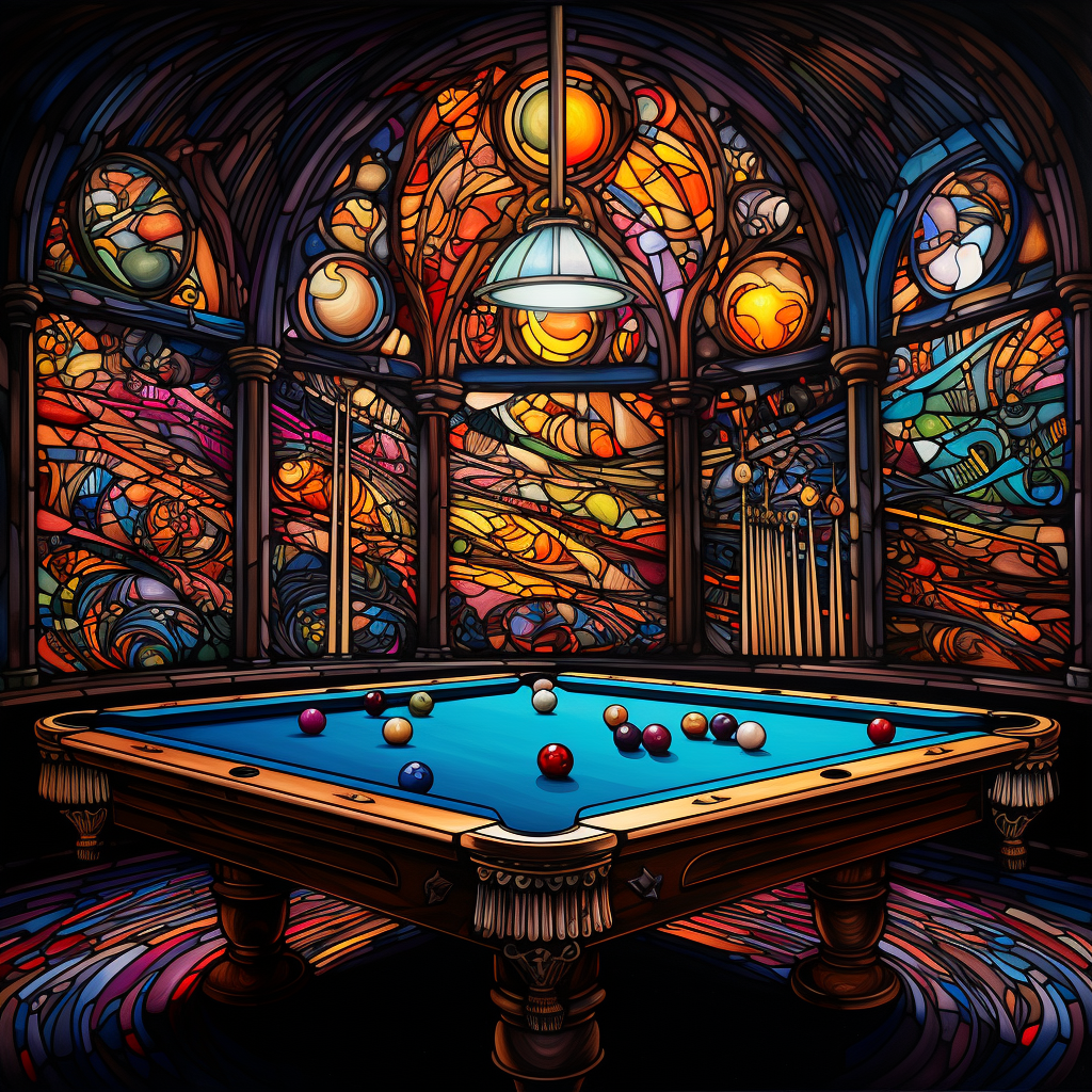 Artistic Billiards Table Painting