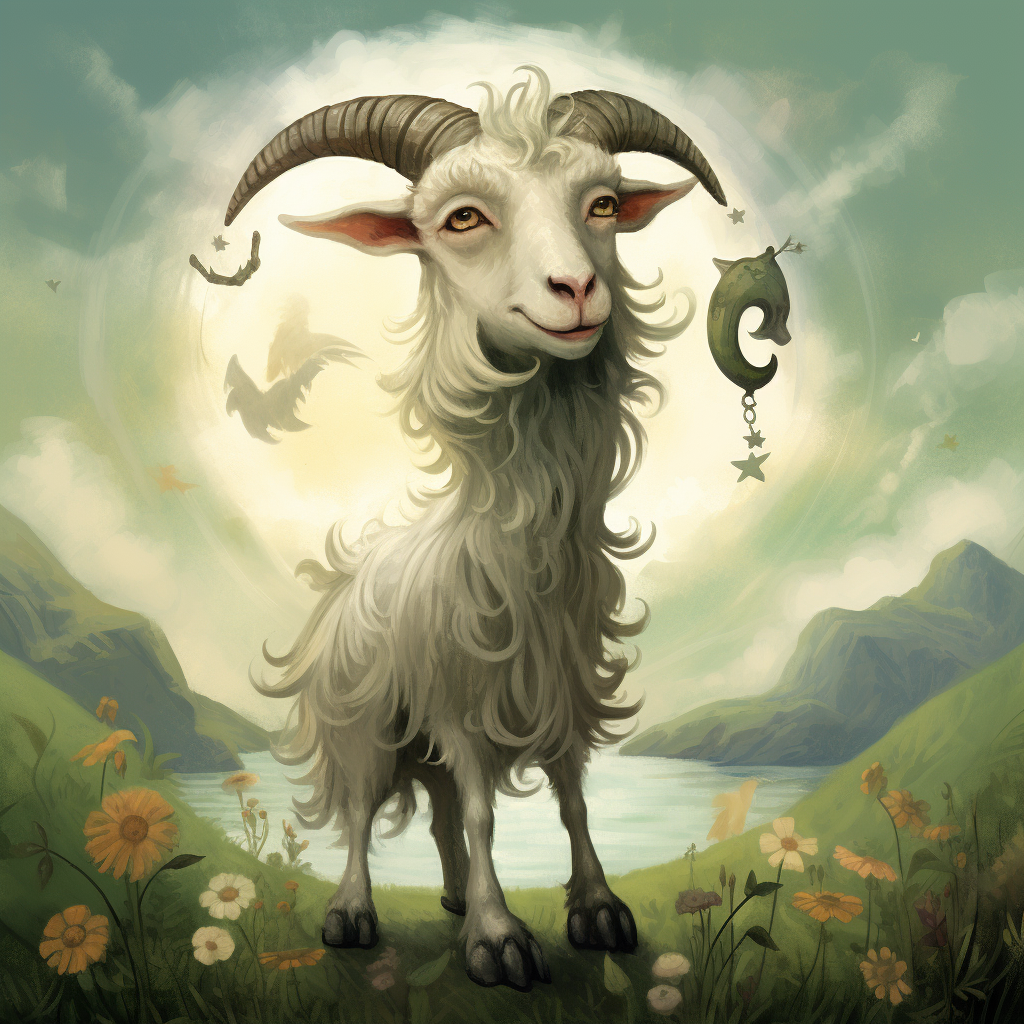 Illustration of Billie Goat Gruff tale