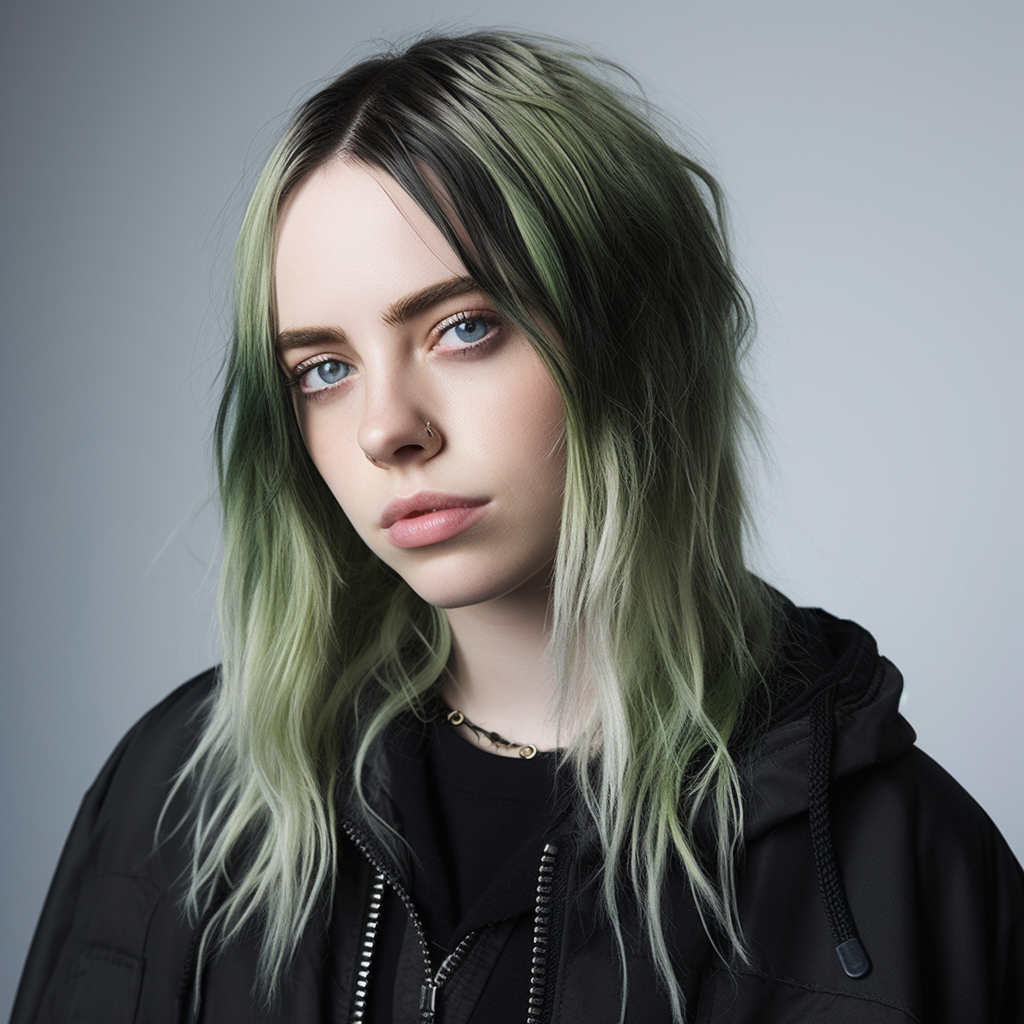 Billie Eilish ID Photo with Natural Lighting