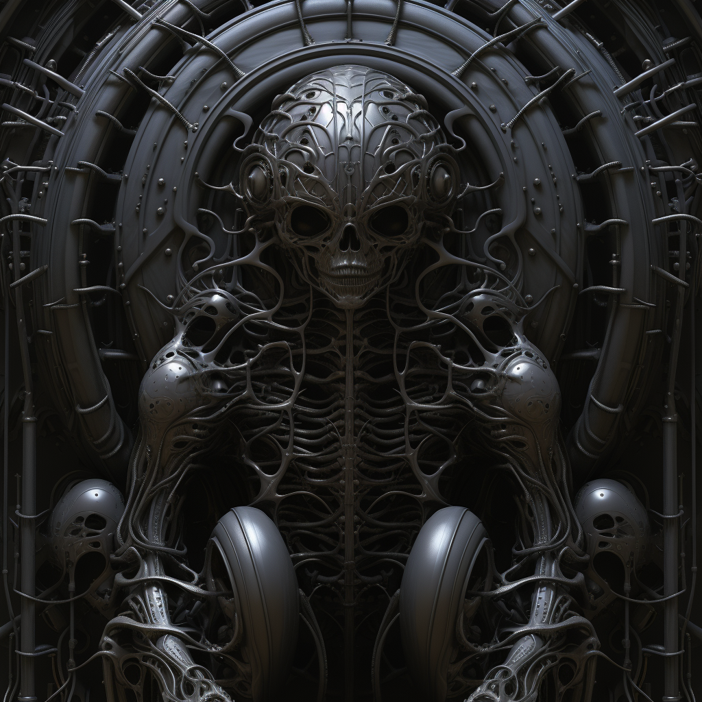 Bio-mechanical roots artwork Giger style