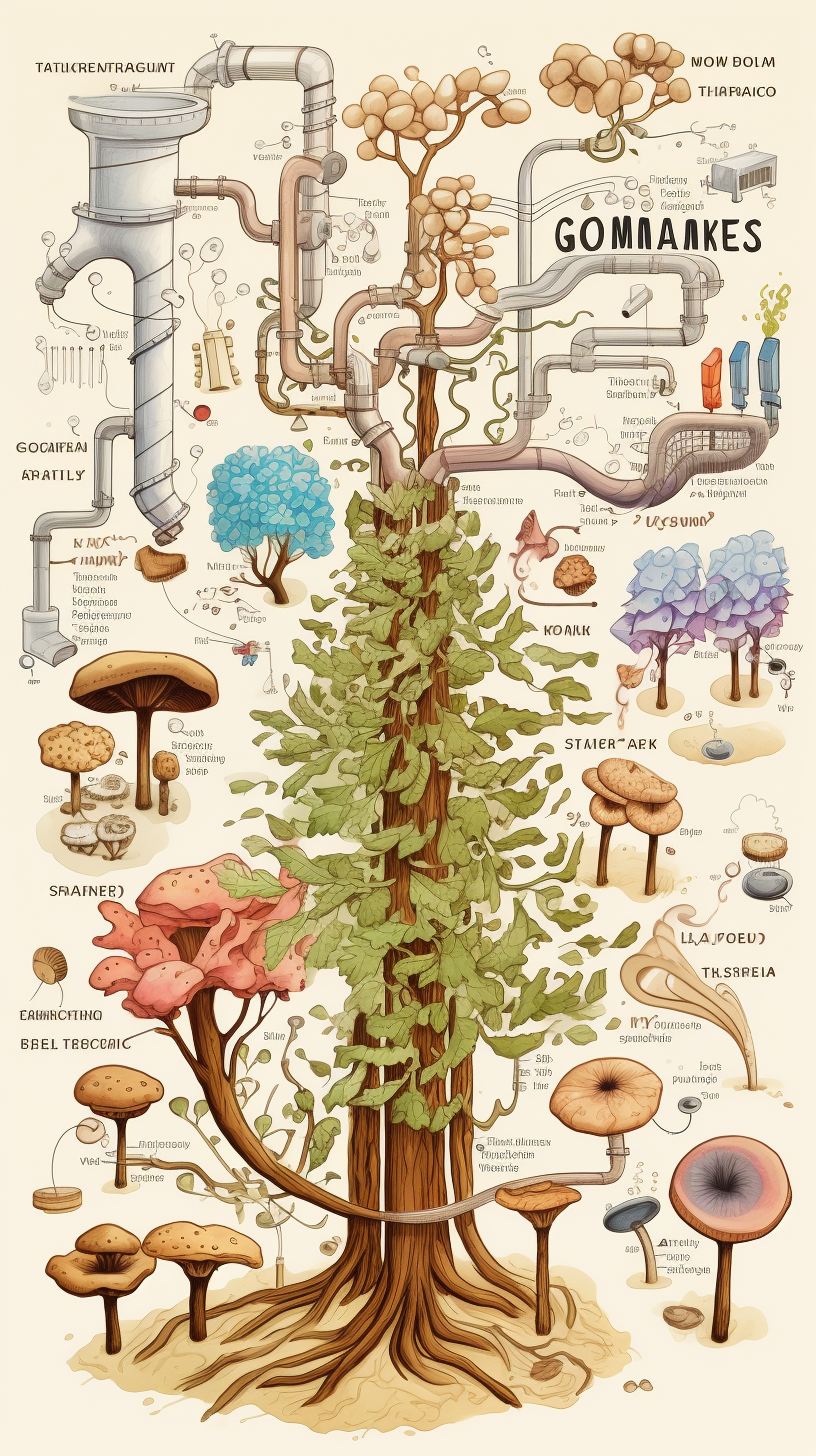 Biomass conversion TOC diagram