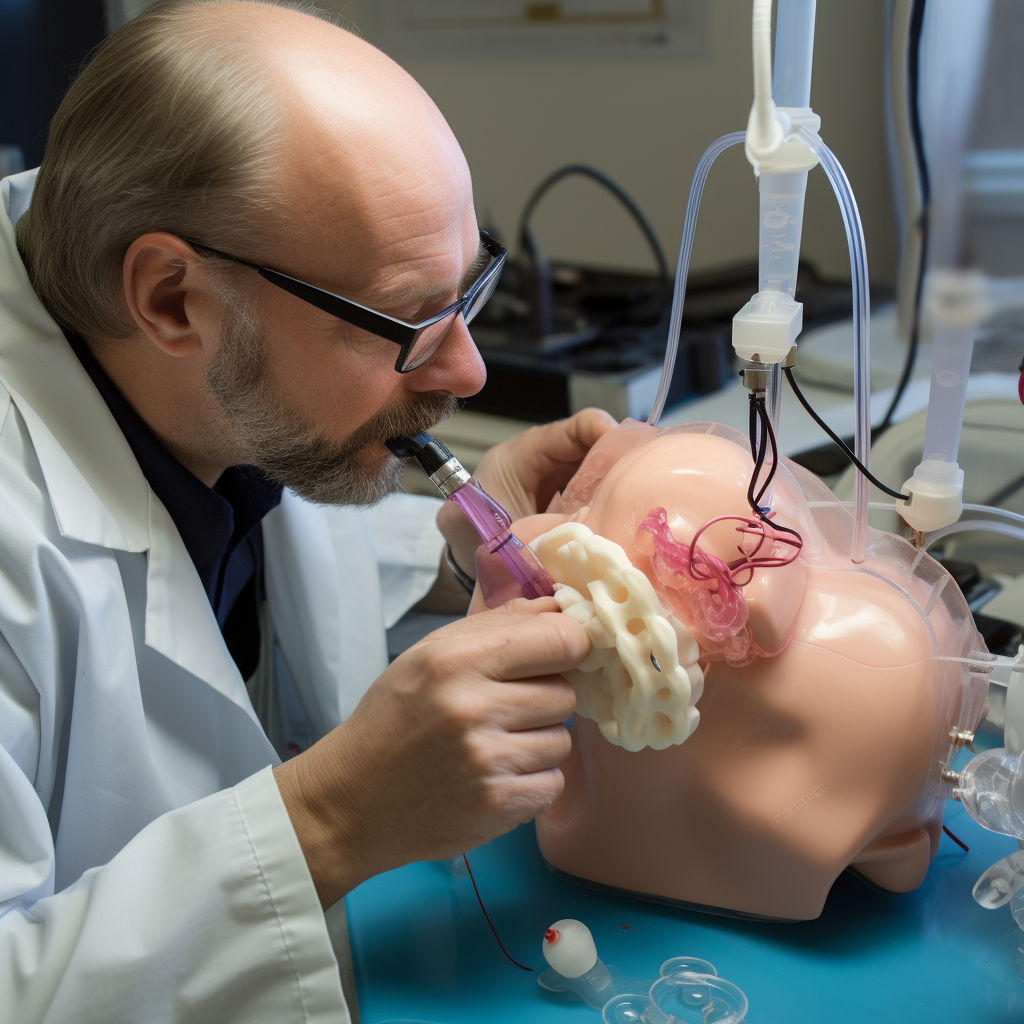 Real-time bioprinting of patient's ear .