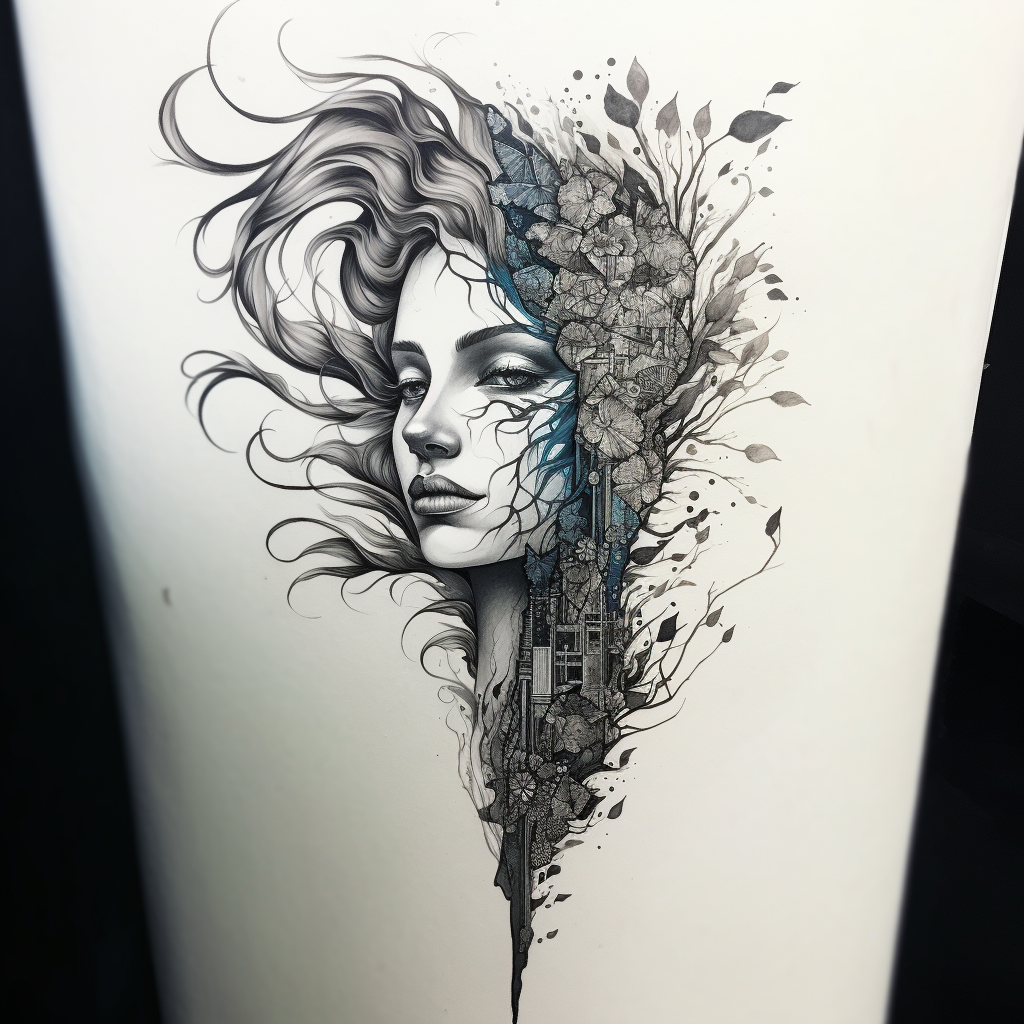 Bipolar Duality Tattoo Idea