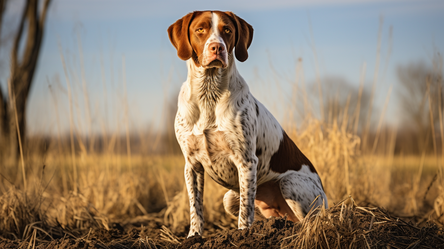 Beautiful Bird Dog Hybrid in Nature