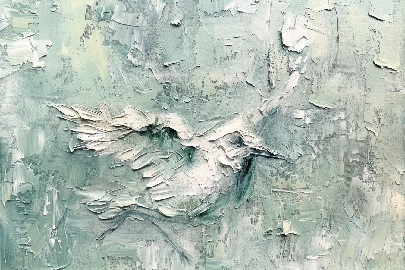 Bird Shape Abstract Masterpiece Painting