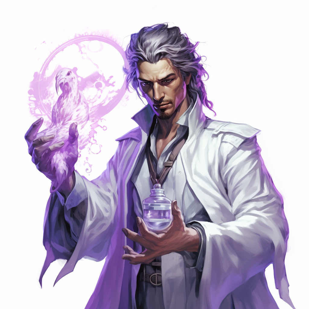 Male Birdperson Doctor with Syringe