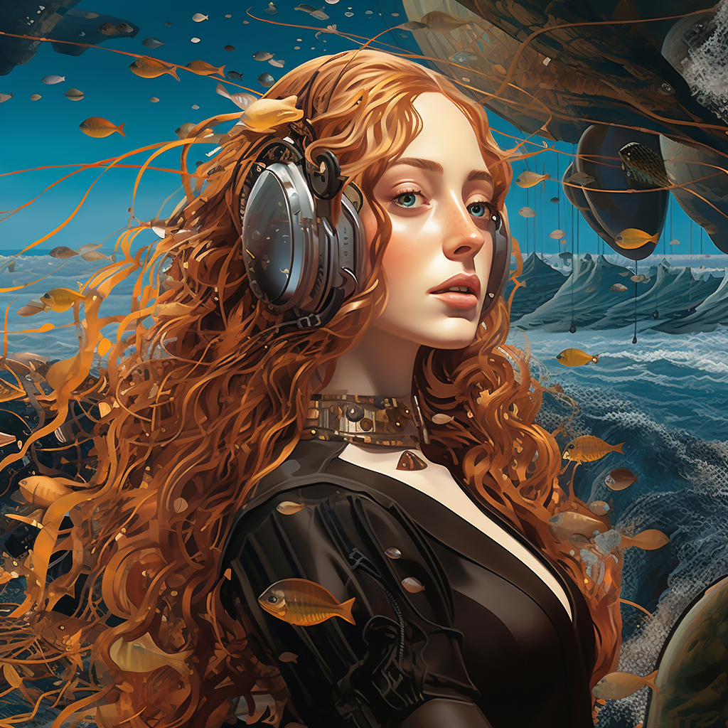 Futuristic Birth of Venus Artwork