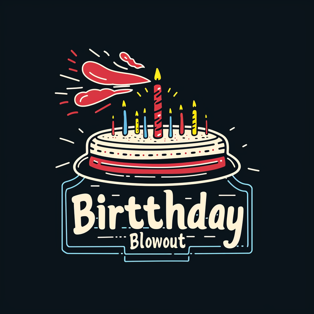 Birthday Blowout Logo Design