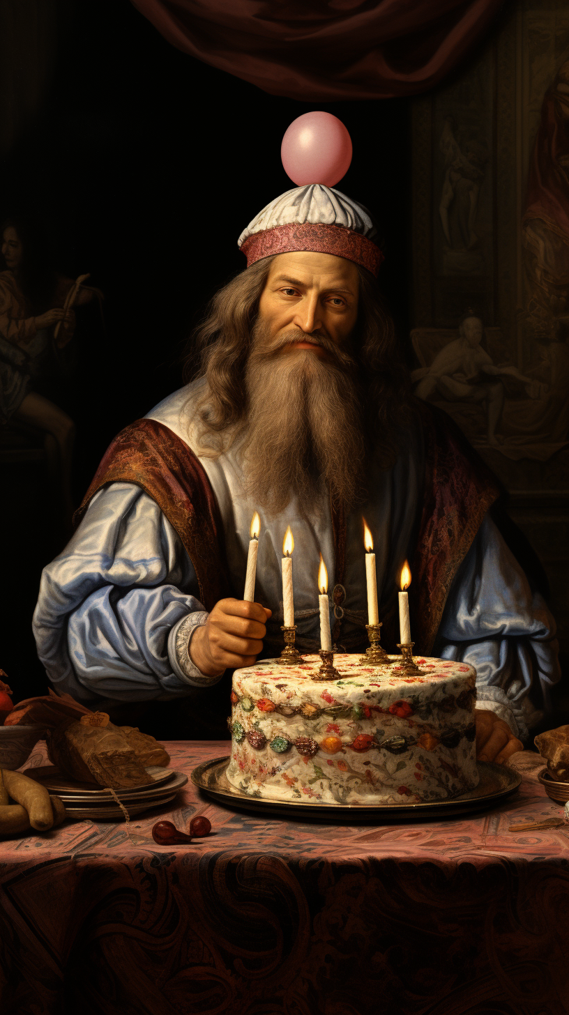 Birthday Picture in Da Vinci Style Animation