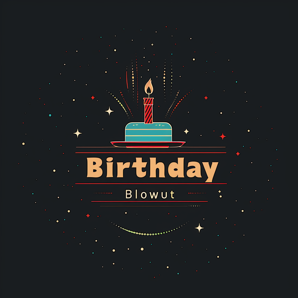 Birthday Blowout Logo Design