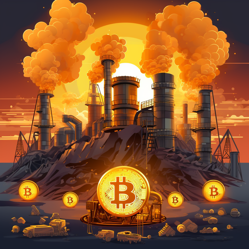 Bitcoin mining with methane flares