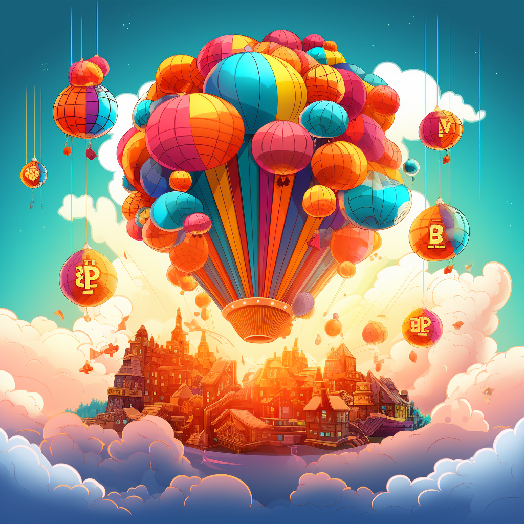Bright bitcoin in the sky