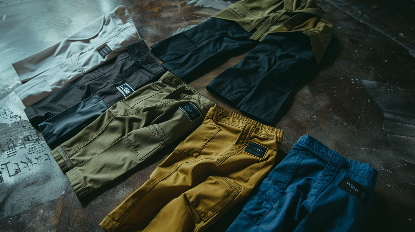 BJJ Gi Jackets Trousers Colors
