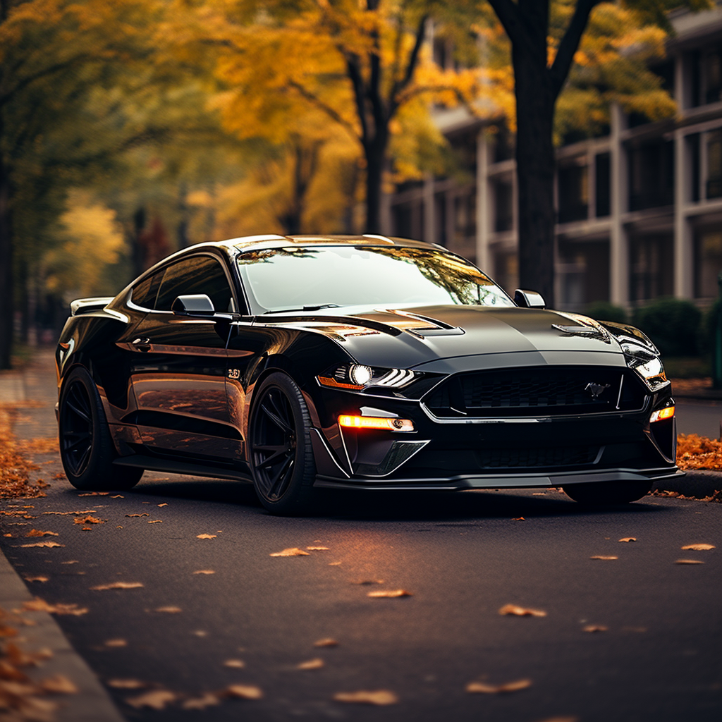 Black 2022 Mustang GT car