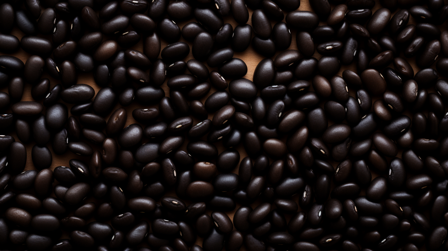 Black Beans Top View Background