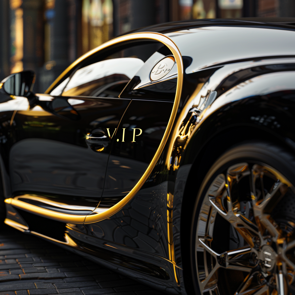 Black Bugatti VIP Car Image