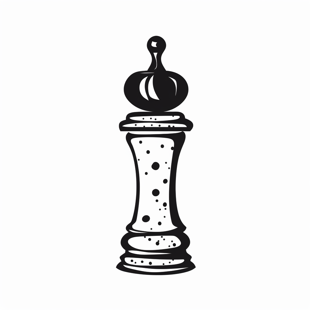 Black Drawing Pepper Mill Icon