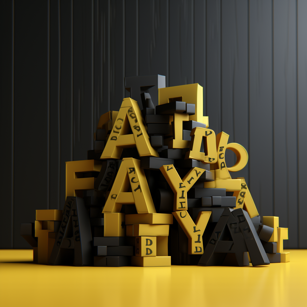 Black Friday 3D Lettering Image