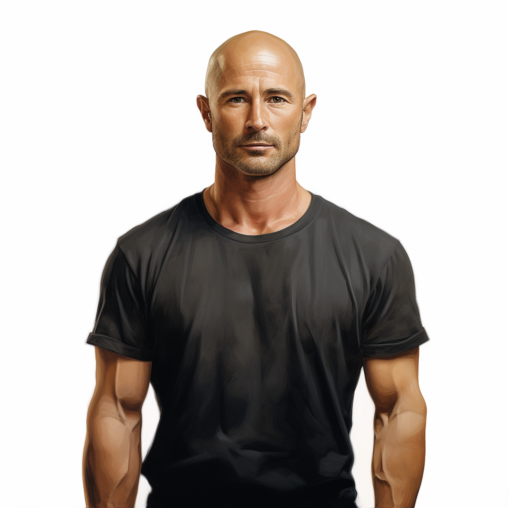 Man in Classic Black Gildian T-Shirt