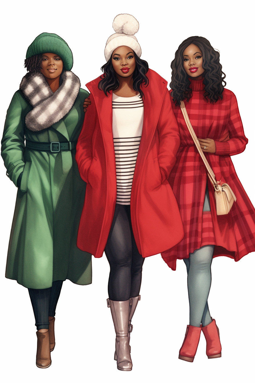 Plus Size Black Girl Rocking Winter Fashion