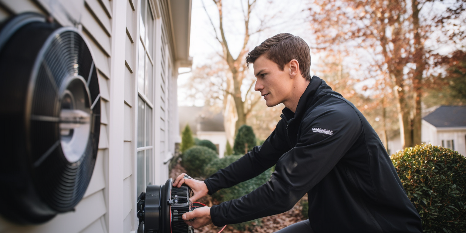 White American replacing HVAC system in Washington