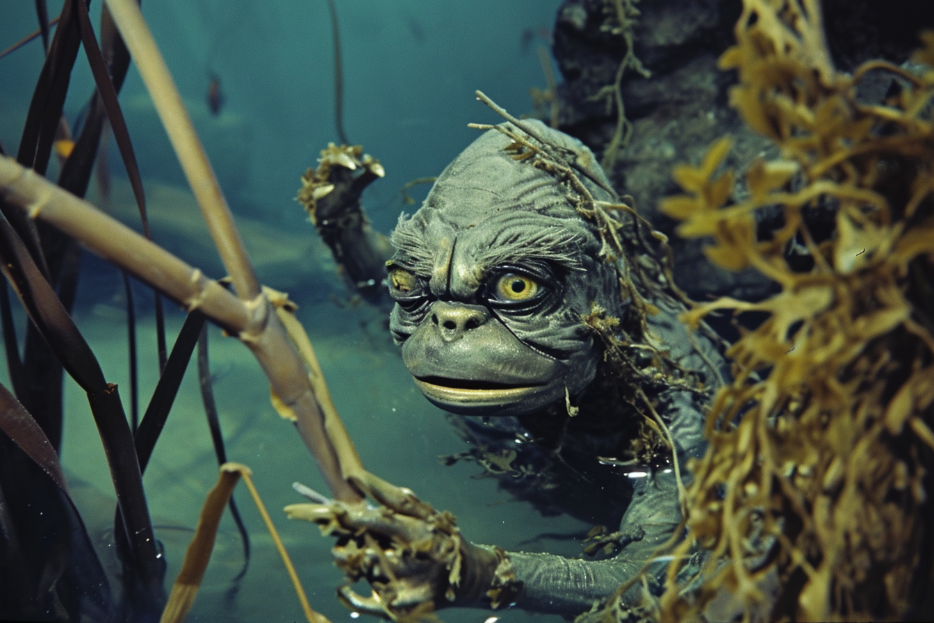 Underwater scene from Black Lagoon Creature Rankin Bass