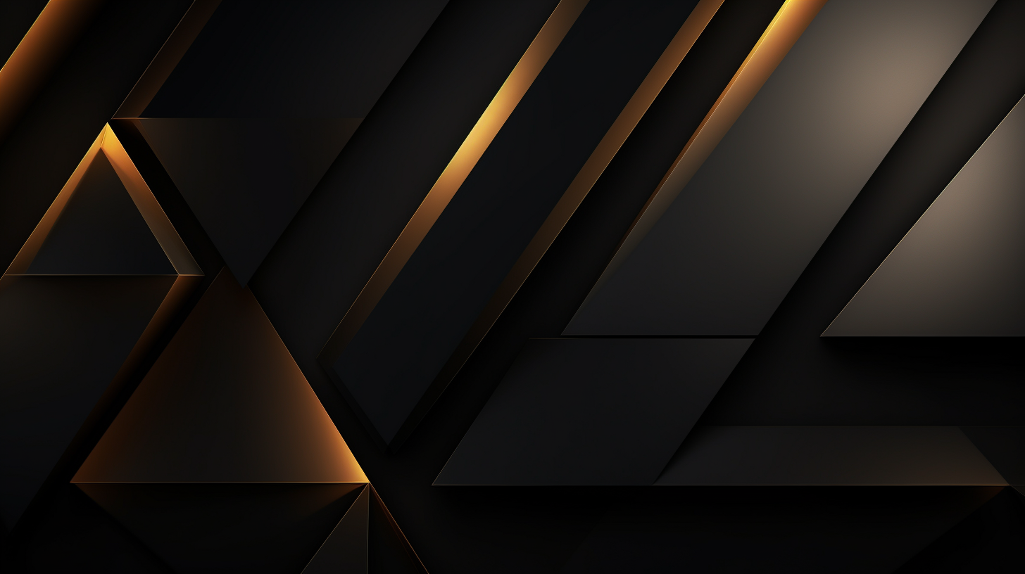 Triangular matte black paper background