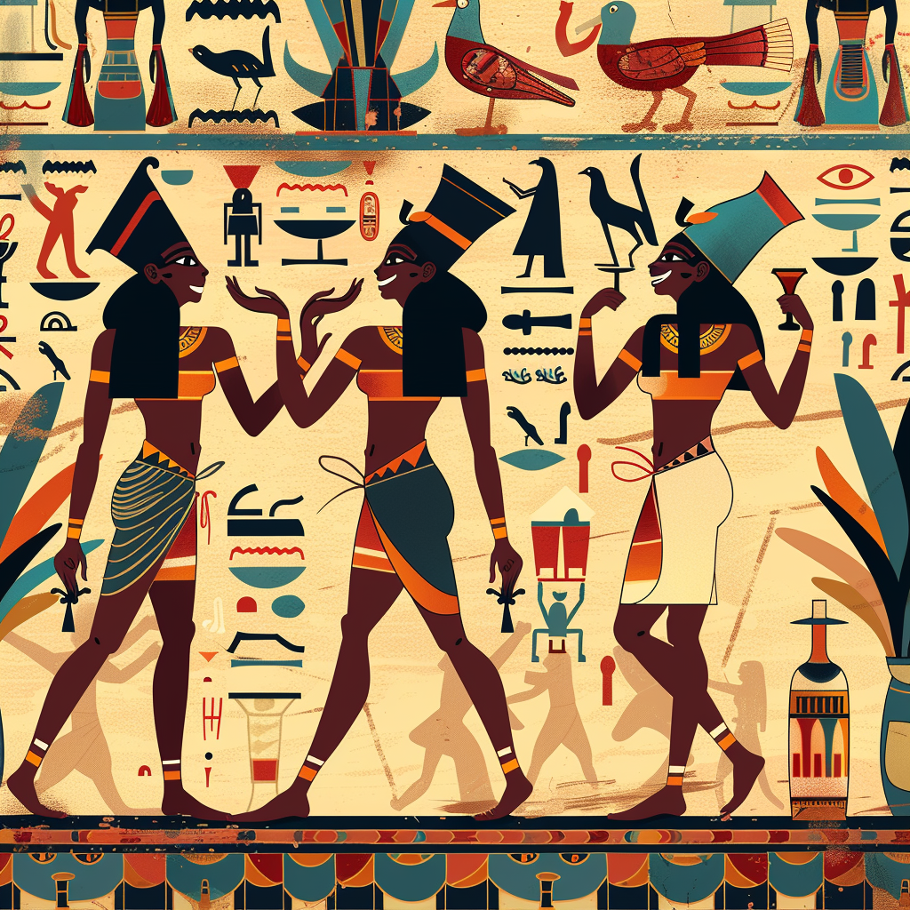 Black People Egyptian Hieroglyphs