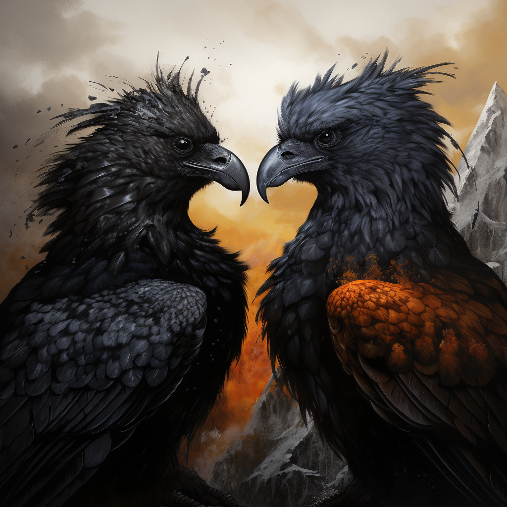 Raven and Eagle Love