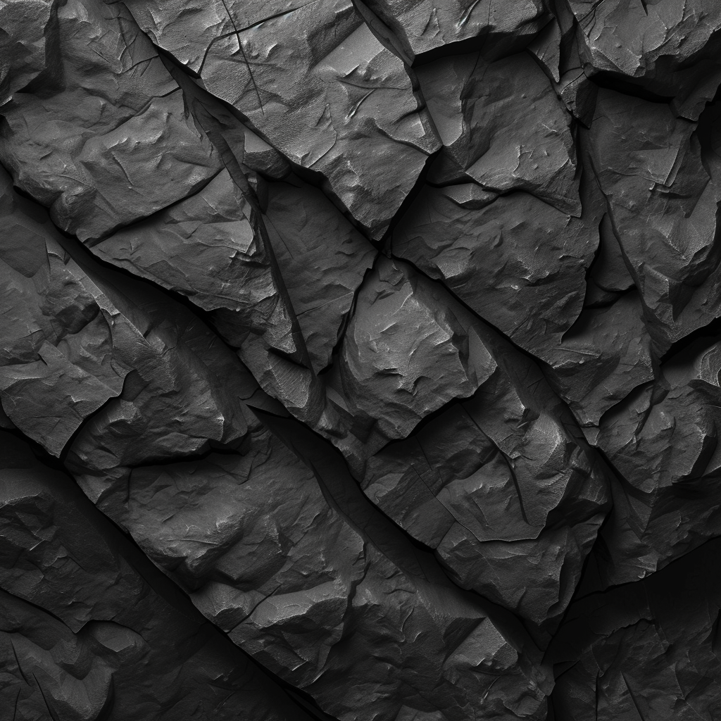 Black rock texture top view