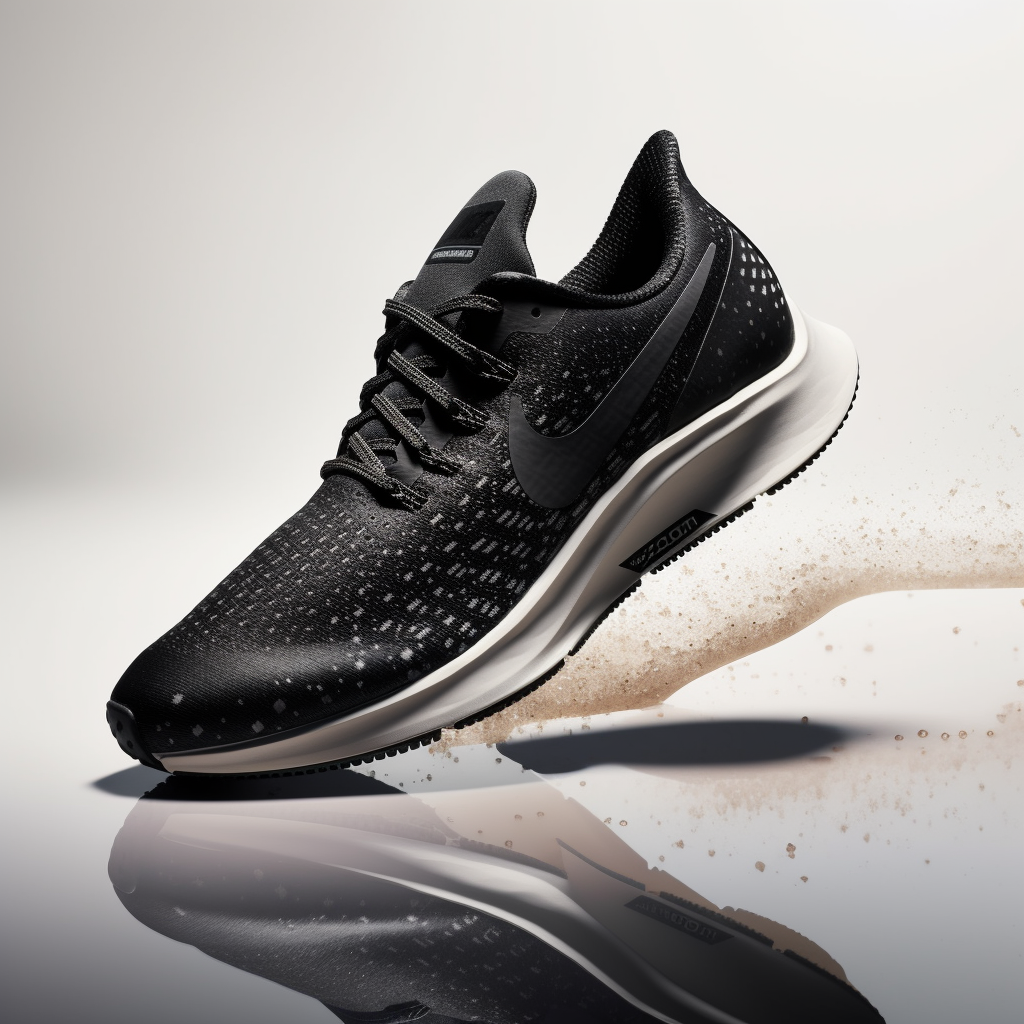 Black Running Shoe Nike Pegasus