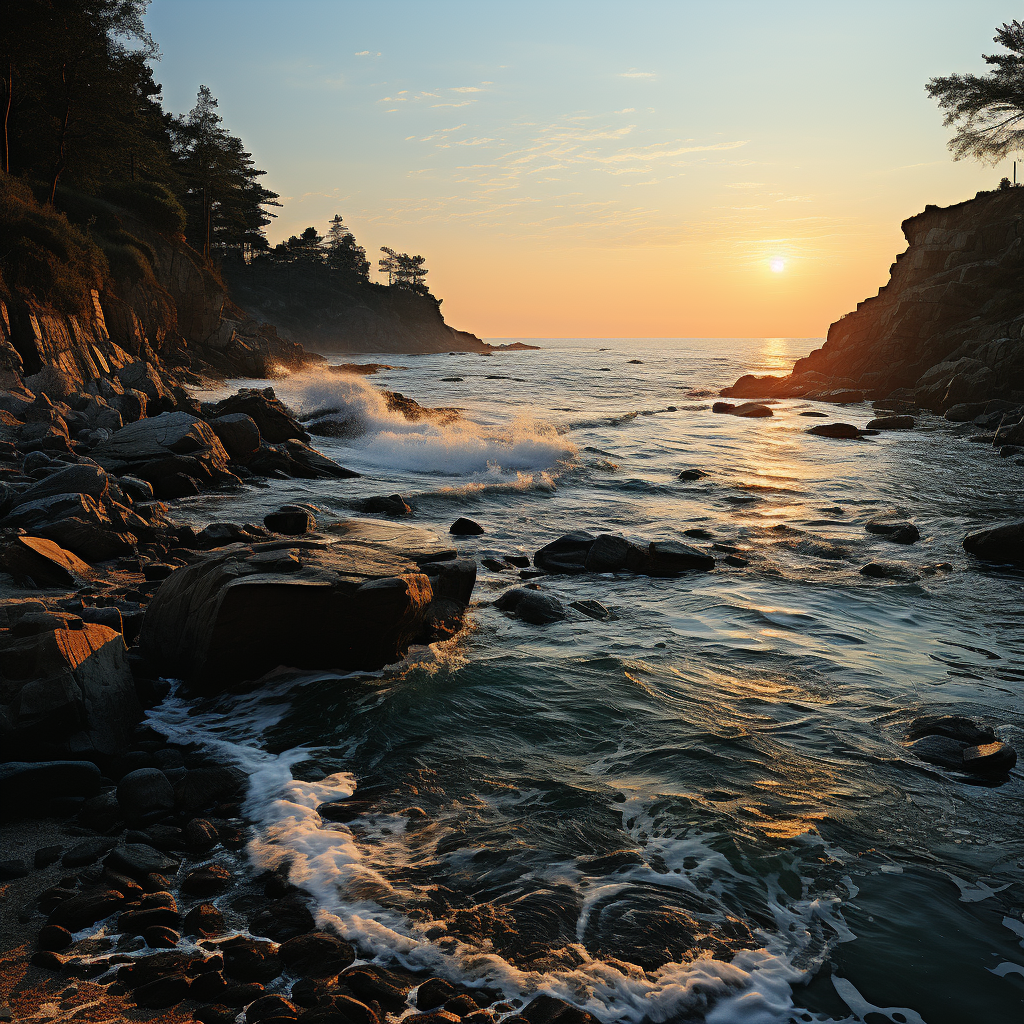 Calm and relaxing Black Sea scene