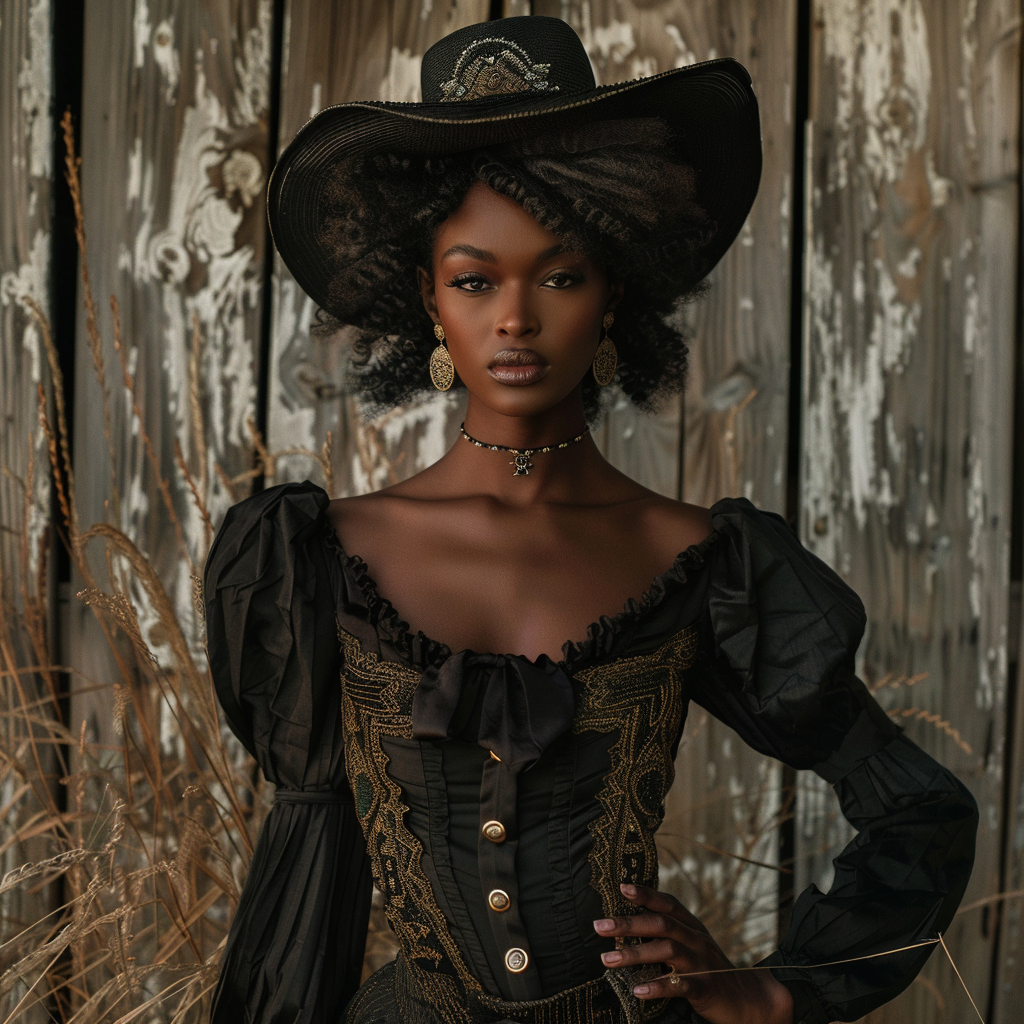 Stylish black southern outfit clothing